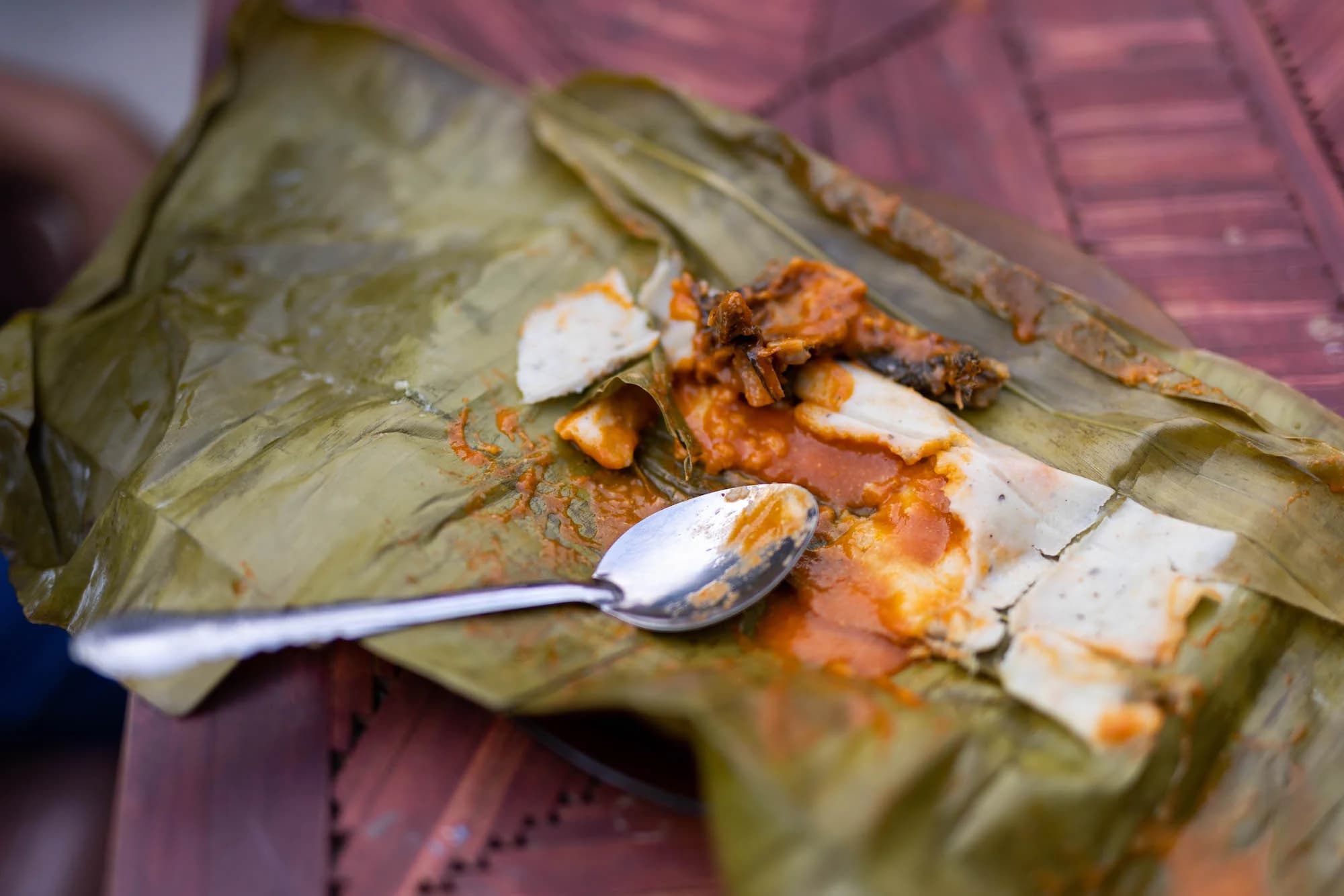 Tamales de Iguana con Mole Amarillo
